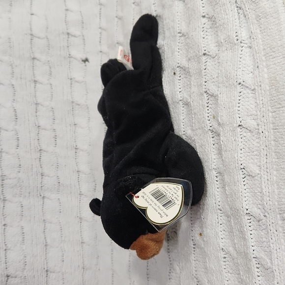 🕸Vintage Blackie Ty Beanie Baby Original Tag Errors PVC Pellets - Picture 3 of 10